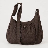 Sac bandoulière en nylon - cafe