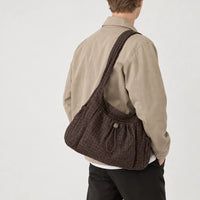 Sac bandoulière en nylon - cafe