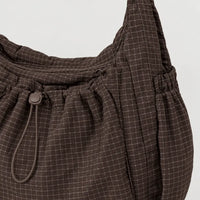 Sac bandoulière en nylon - cafe