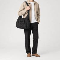 Sac bandoulière en nylon - noir