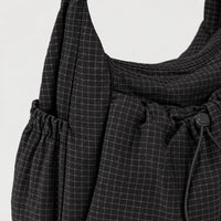 Sac bandoulière en nylon - noir