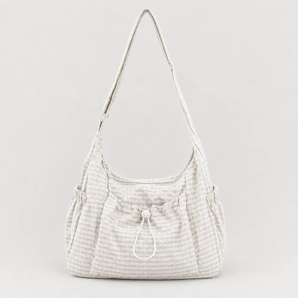 Sac bandoulière en nylon - blanc