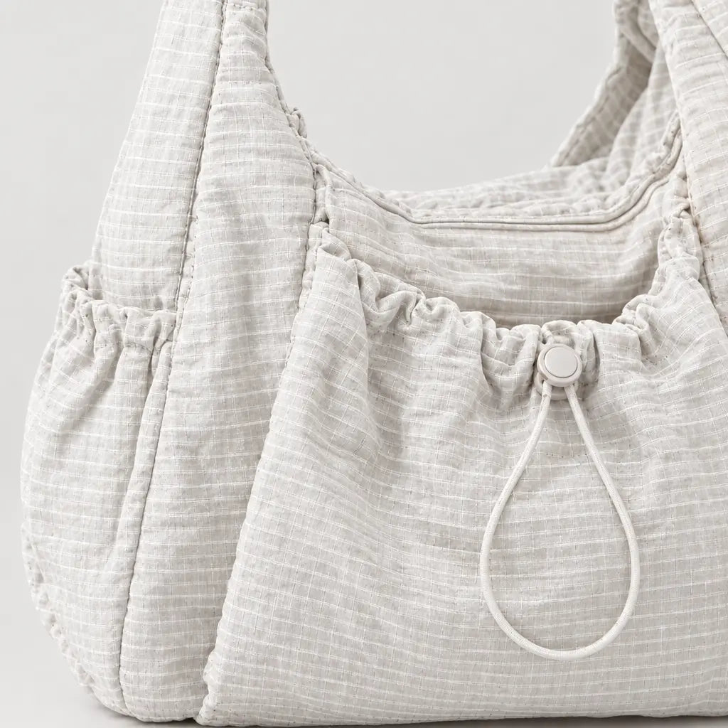 Sac bandoulière en nylon - blanc