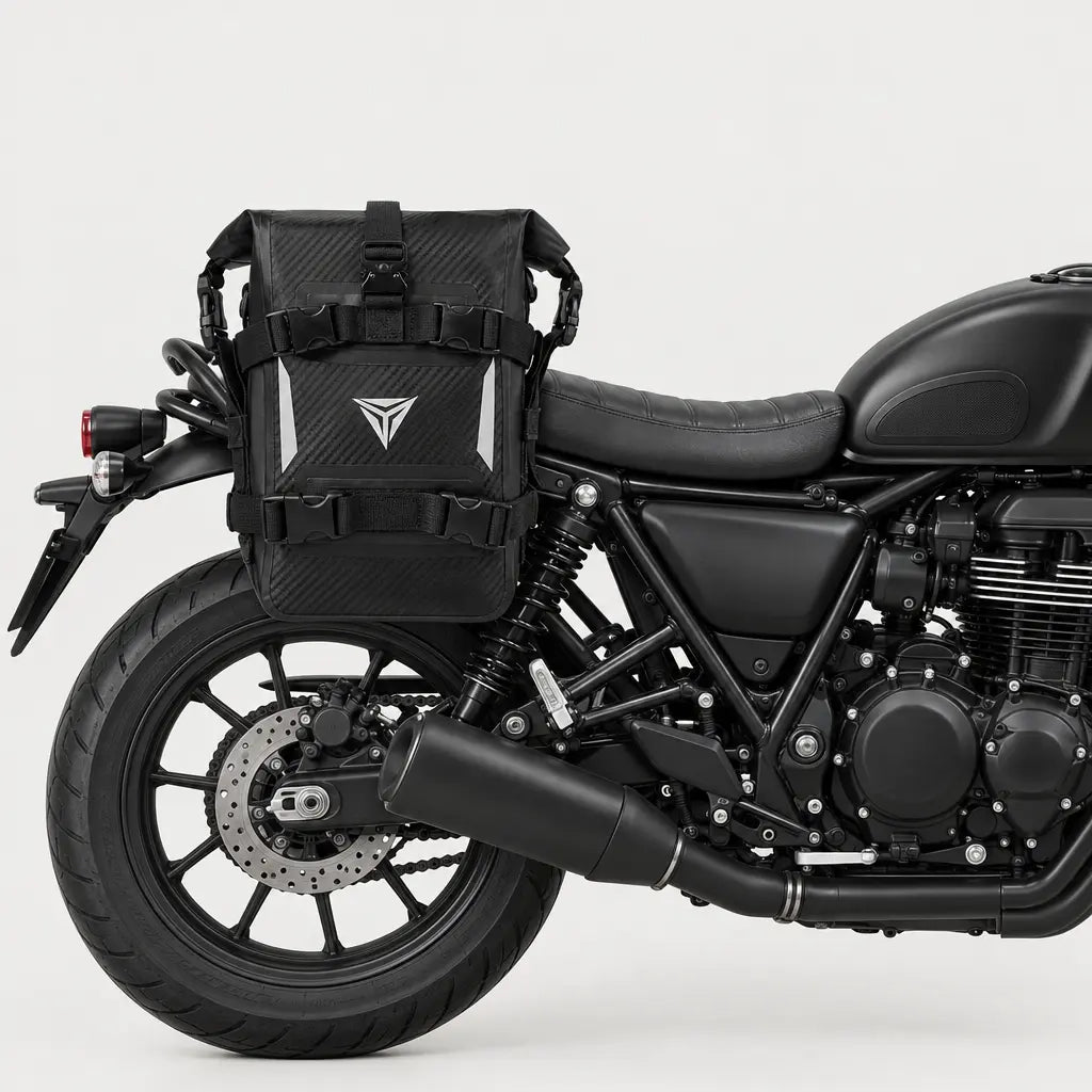 Sacoches moto imperméables - Noir