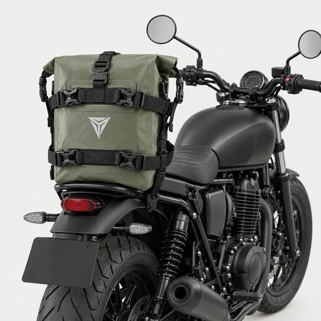 Sacoches moto imperméables - Vert