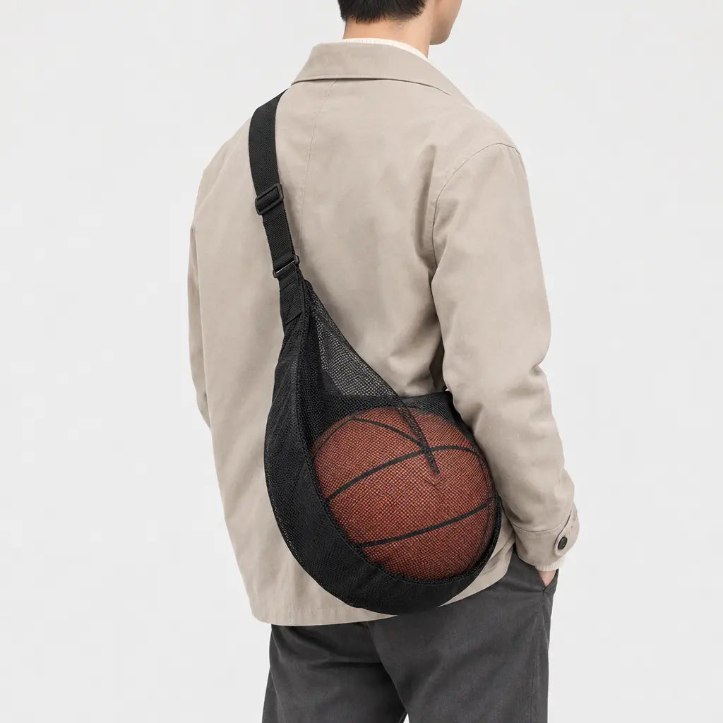 Sac à ballon avec poche zippée - Couleur Unique