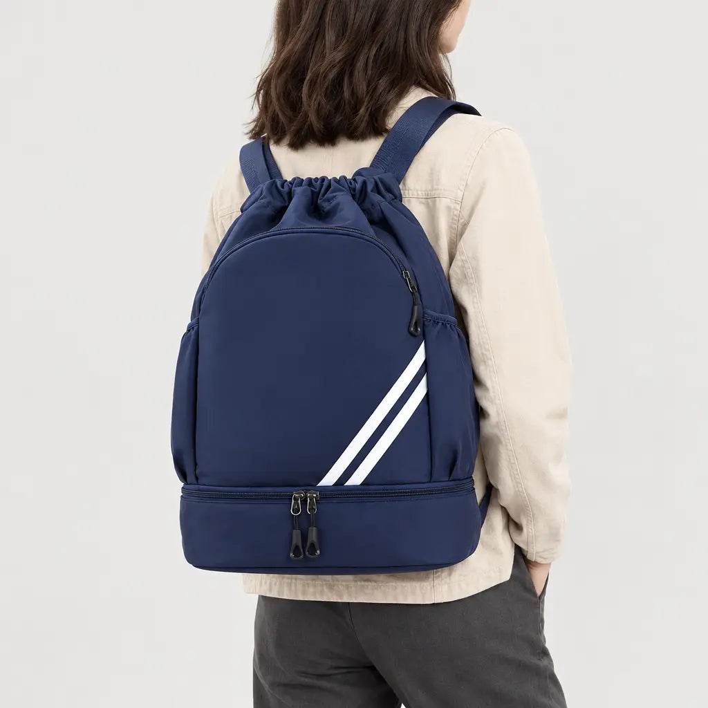 Sac de sport à poche humide - Bleu Fonce