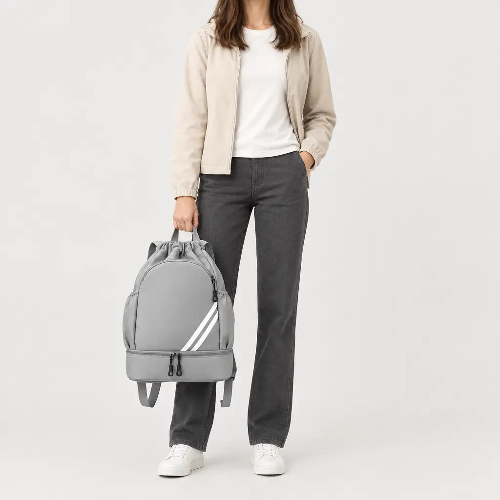 Sac de sport à poche humide - Gris