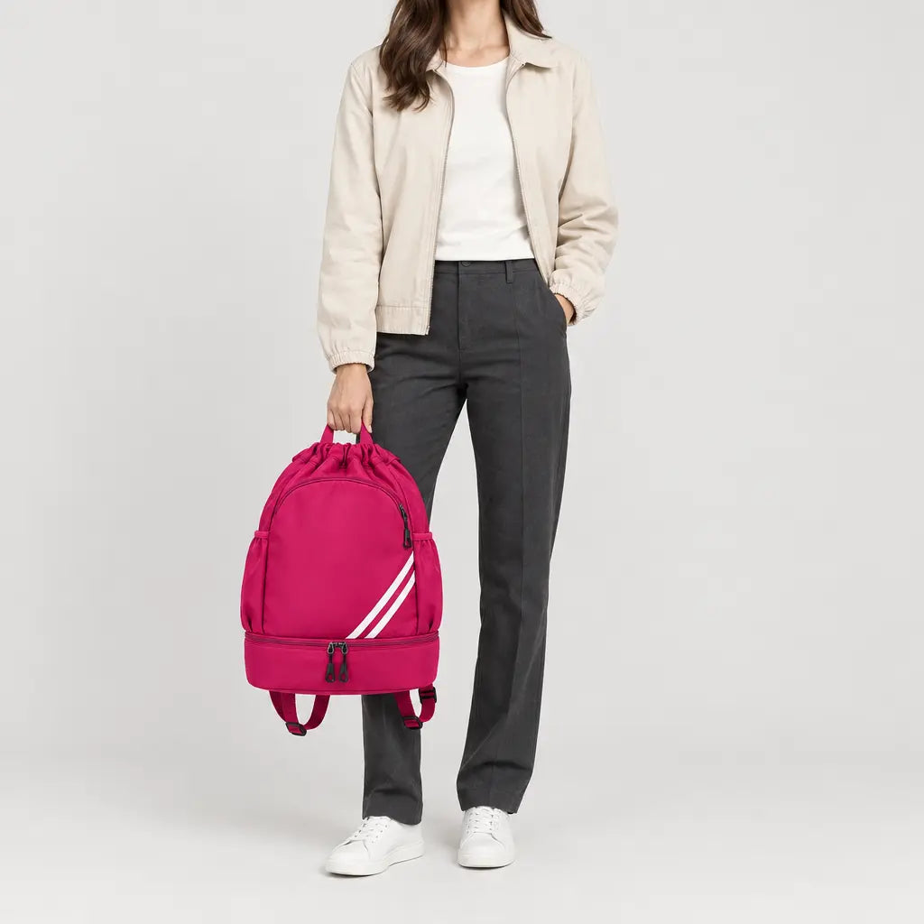 Sac de sport à poche humide - Rose Vif