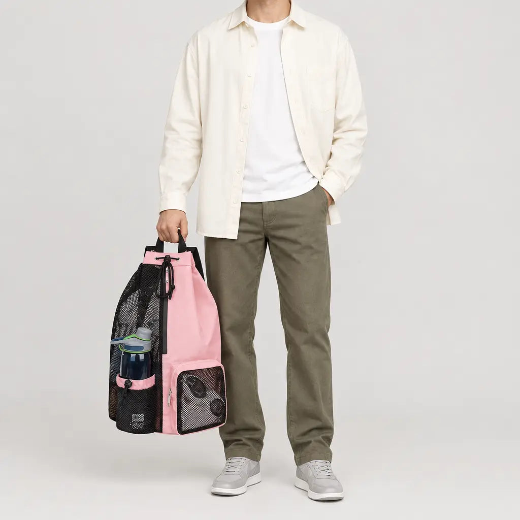 Sac de natation à poche étanche - Rose