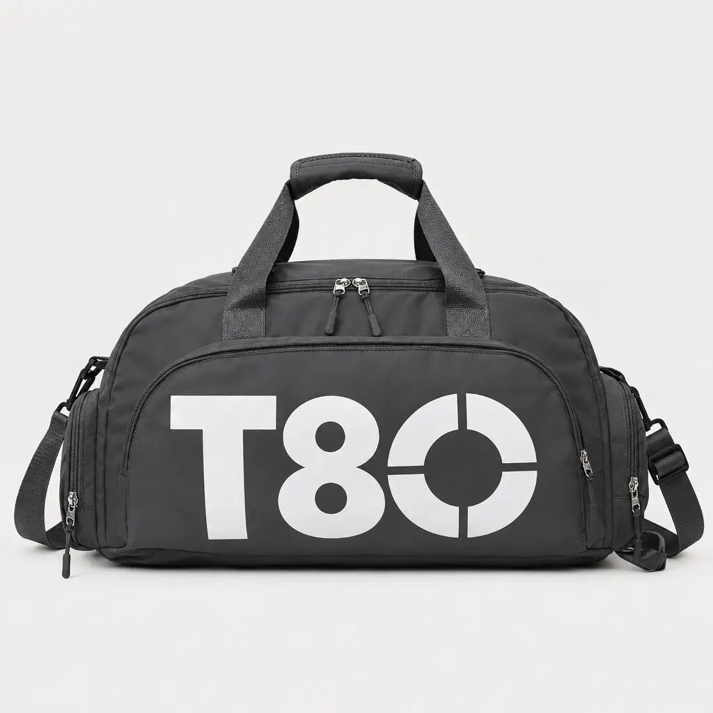 Sac de sport à compartiment chaussures - Gris Fonce