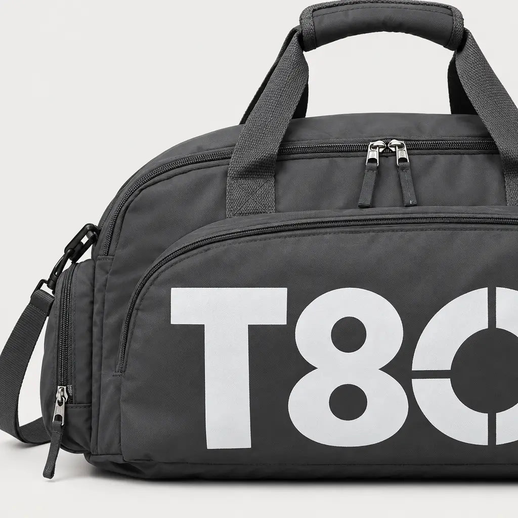 Sac de sport à compartiment chaussures - Gris Fonce