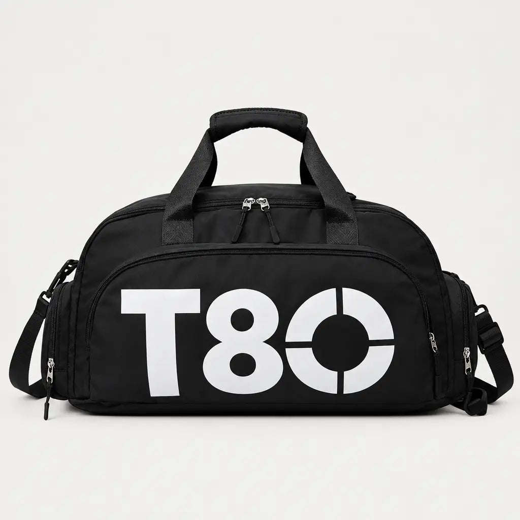 Sac de sport à compartiment chaussures - Noir