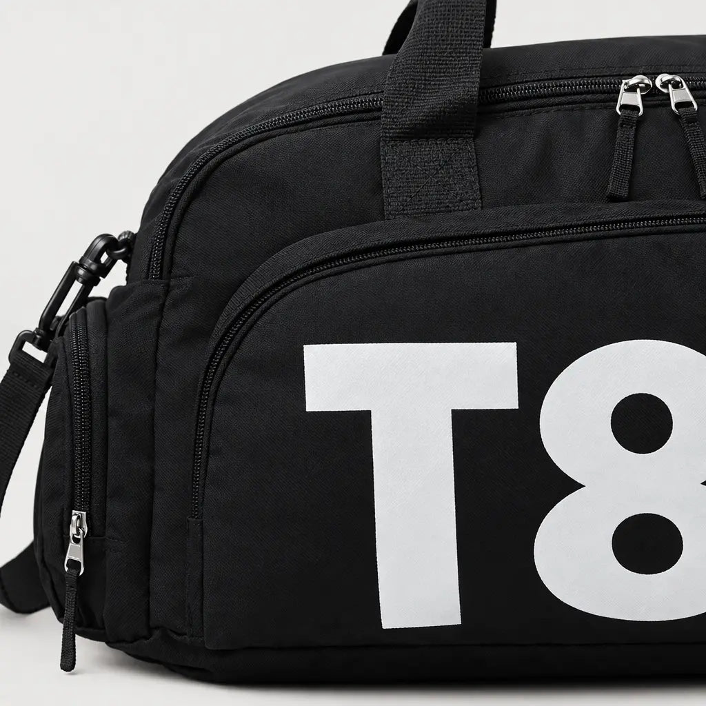 Sac de sport à compartiment chaussures - Noir