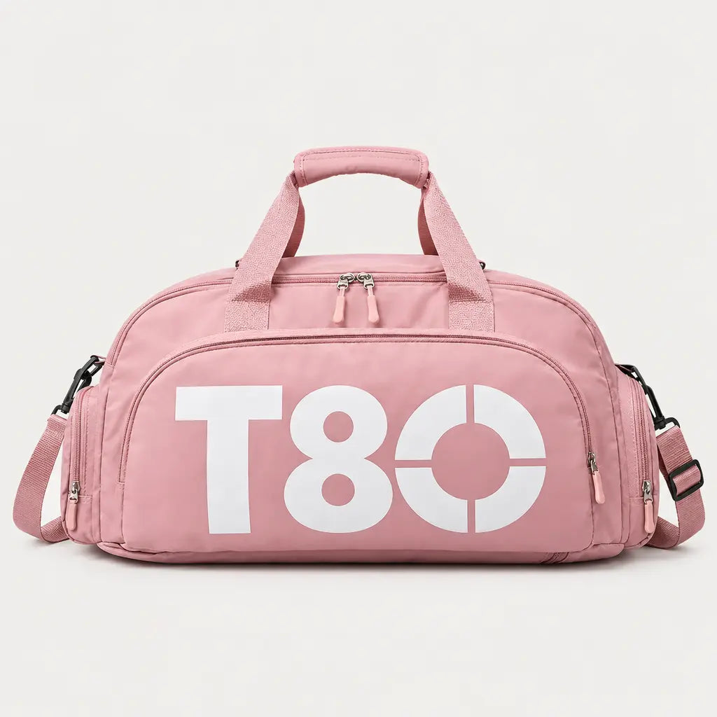 Sac de sport à compartiment chaussures - Rose
