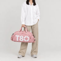 Sac de sport à compartiment chaussures - Rose