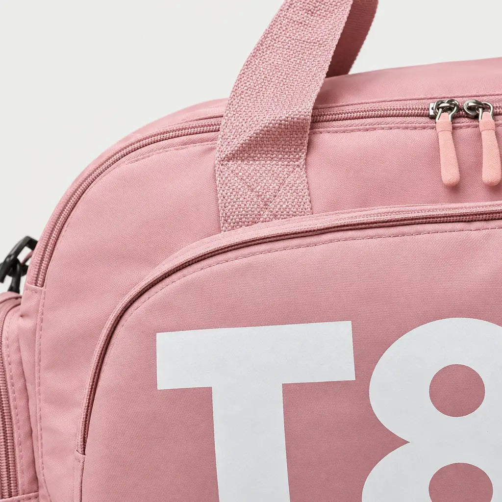Sac de sport à compartiment chaussures - Rose