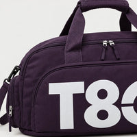 Sac de sport à compartiment chaussures - Violet Fonce