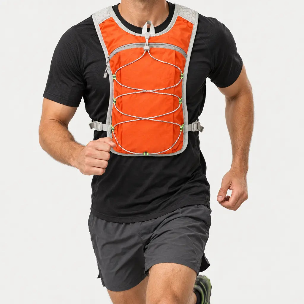 Gilet d’hydratation running - Orange