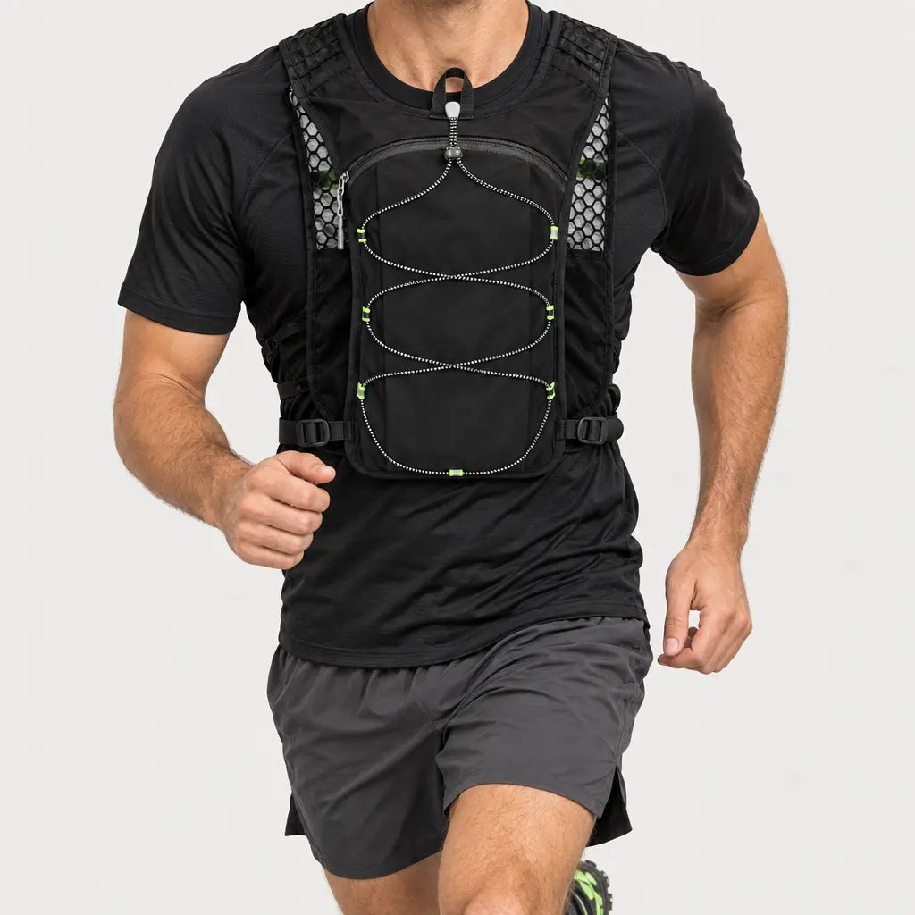 Gilet d’hydratation running - Noir