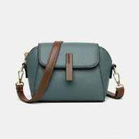 Sac bandoulière femme en cuir véritable - bleu