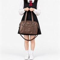 Sac bandoulière femme à poche extérieure - marron