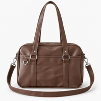 Sac bandoulière femme à poche extérieure - marron
