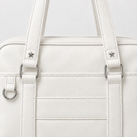 Sac bandoulière femme à poche extérieure - blanc