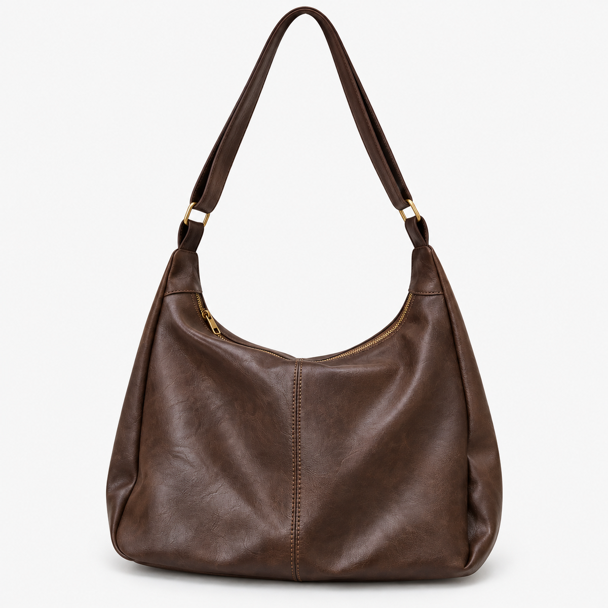 Sac à main carré femme à bandoulière - cafe