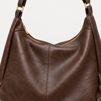 Sac à main carré femme à bandoulière - cafe