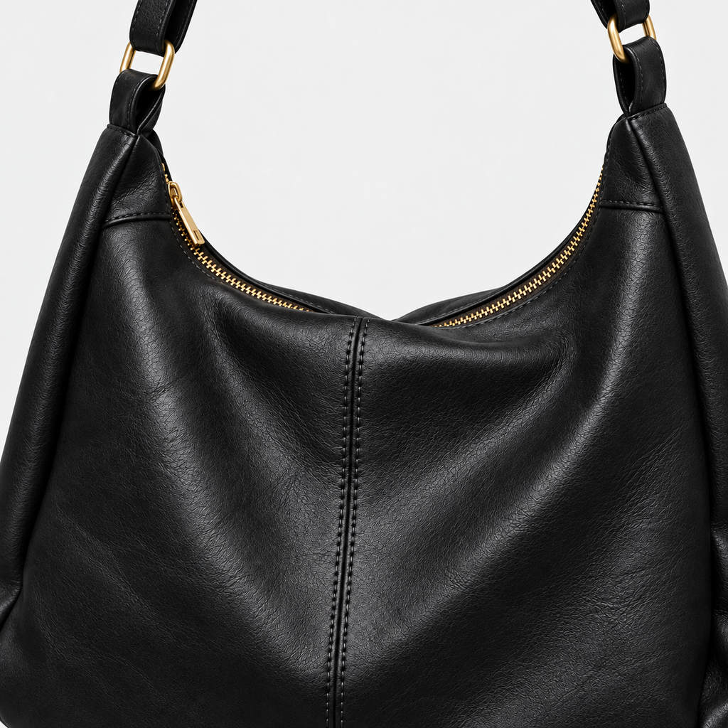 Sac à main carré femme à bandoulière - noir