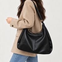 Sac à main carré femme à bandoulière - noir