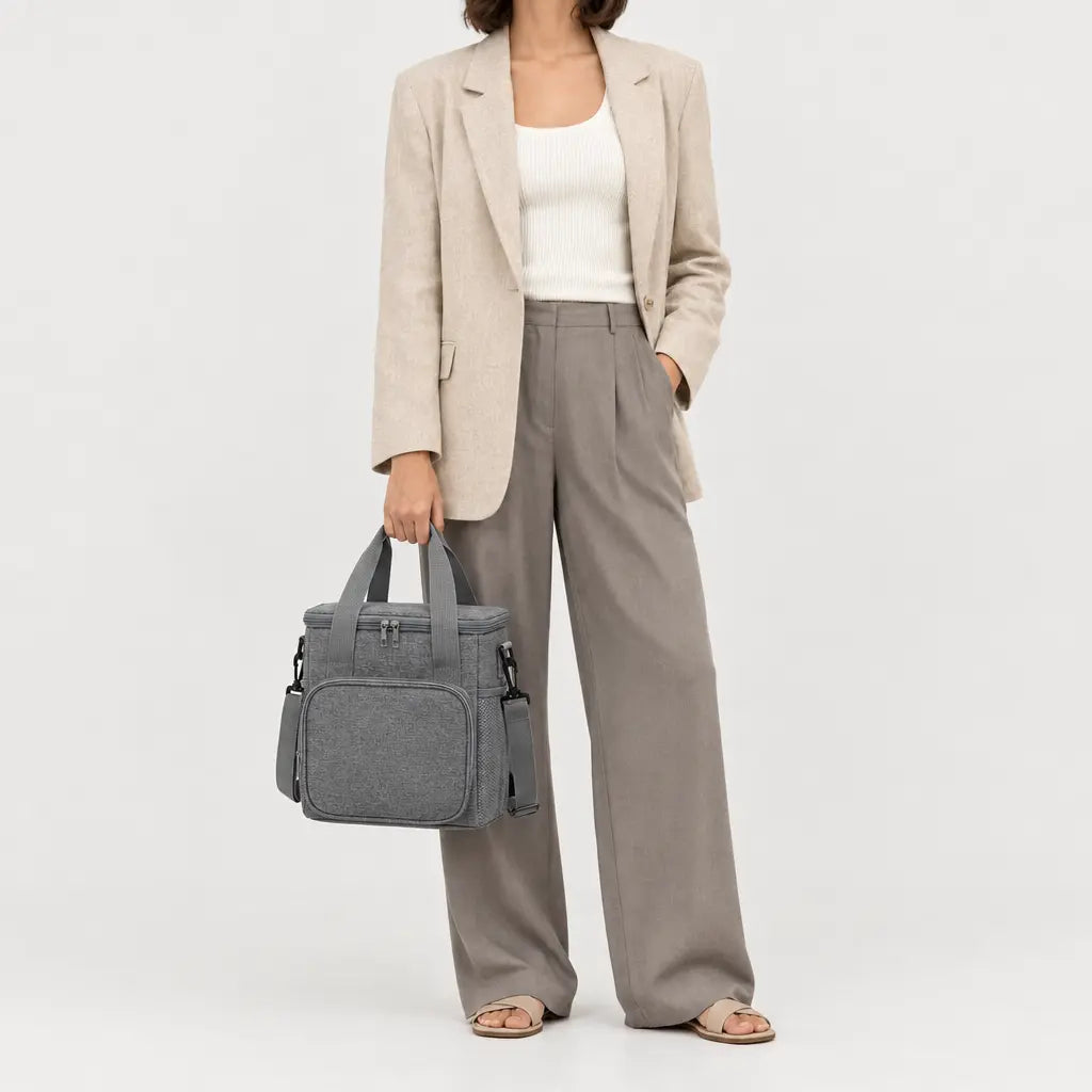 Sac isotherme repas imperméable - gris