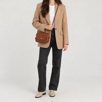 Mini sac bandoulière femme coloré - marron