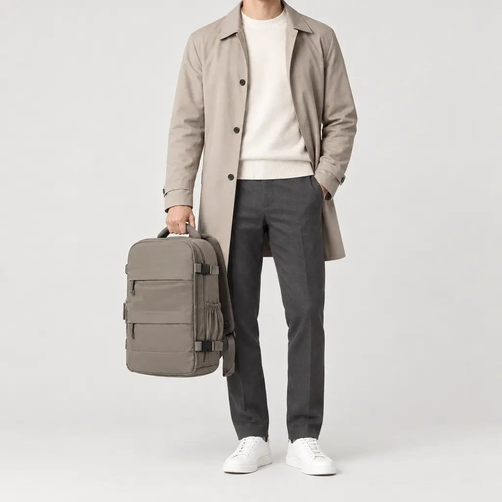 Sac à dos cabine léger - gris marron