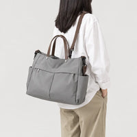 Sac cabas femme en nylon - gris