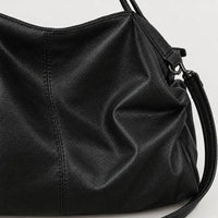Sac à main femme à bouton-pression - noir
