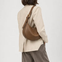 Sac à main femme arrondi - marron