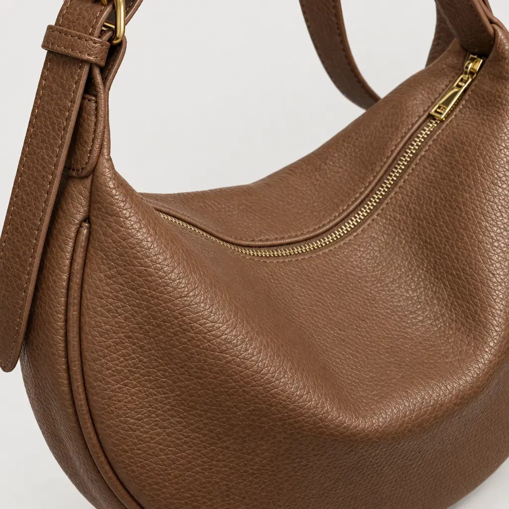 Sac à main femme arrondi - marron