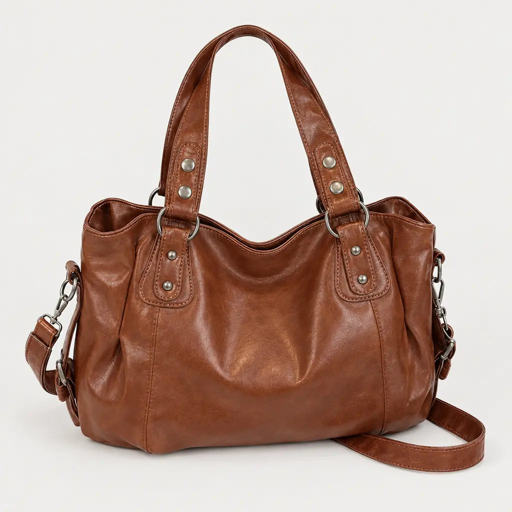 Sac à main femme bicolore - marron