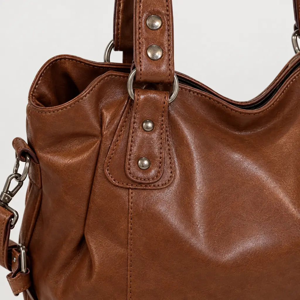Sac à main femme bicolore - marron