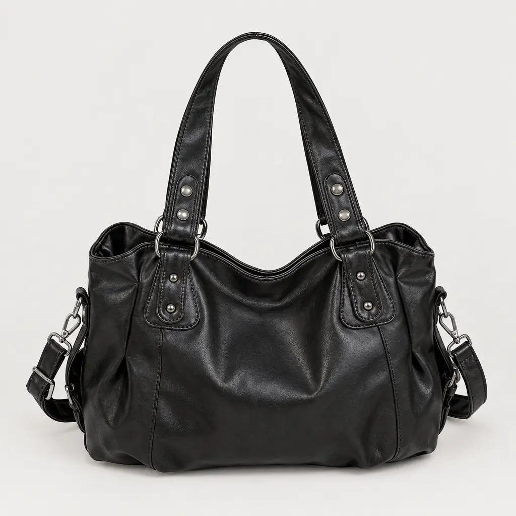 Sac à main femme bicolore - noir