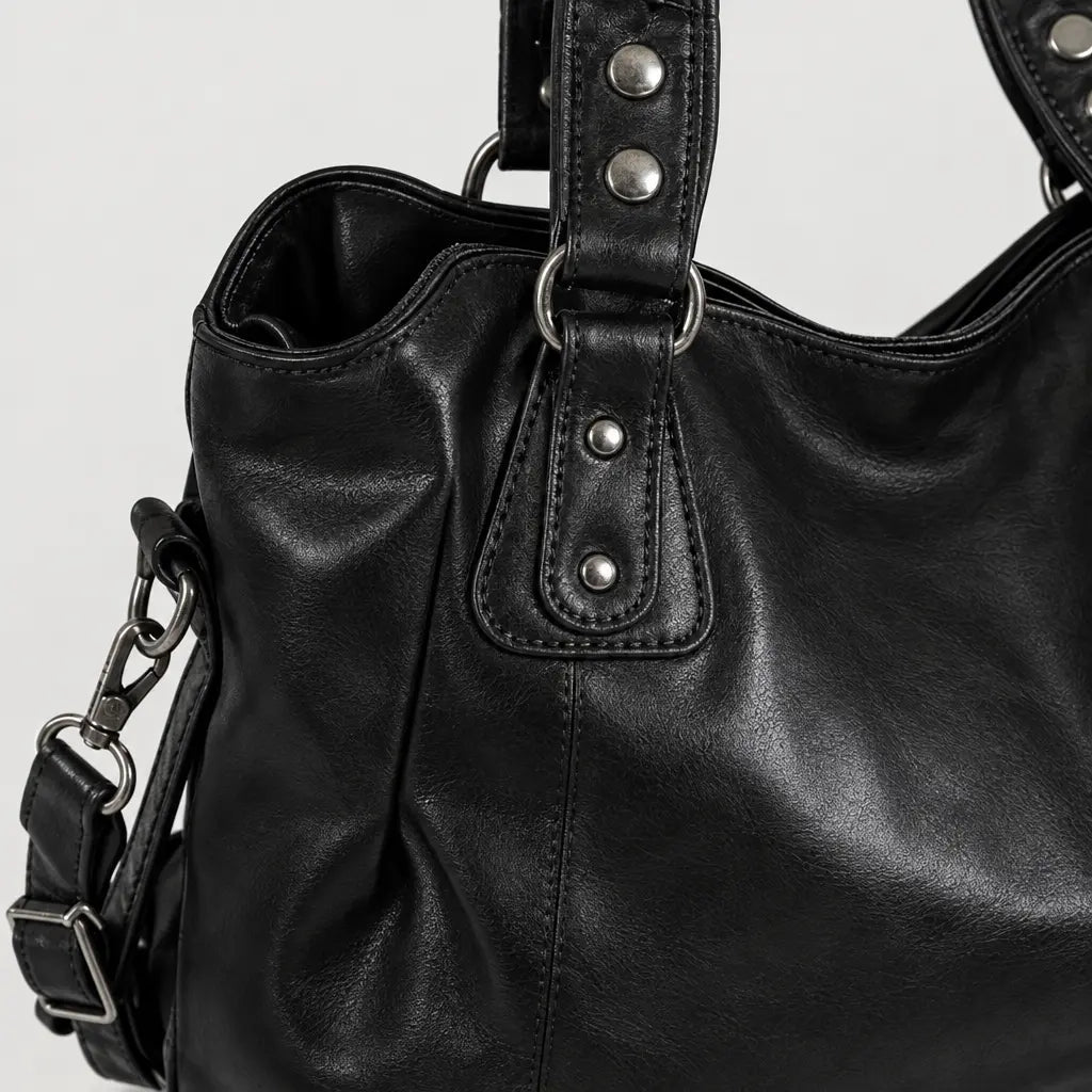 Sac à main femme bicolore - noir