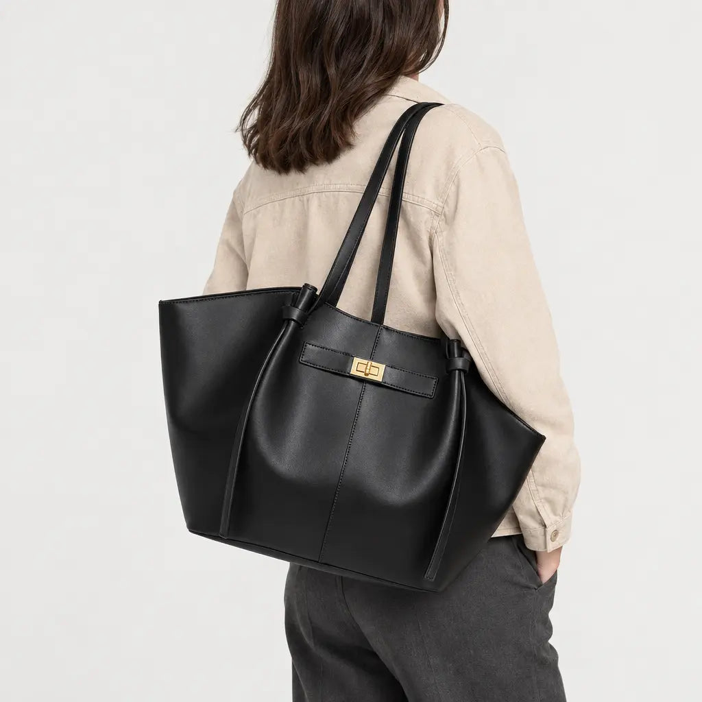 Sac à main femme en forme d’aile - noir