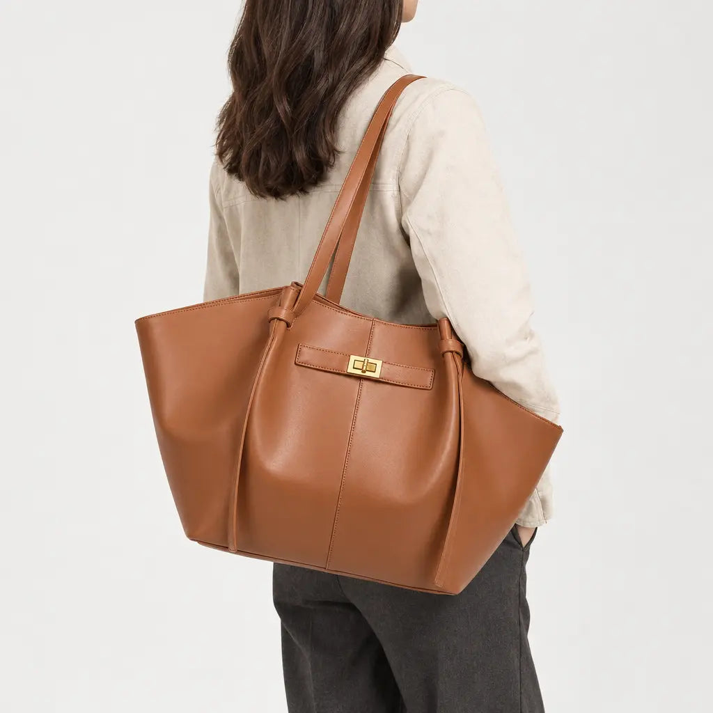 Sac à main femme en forme d’aile - marron clair