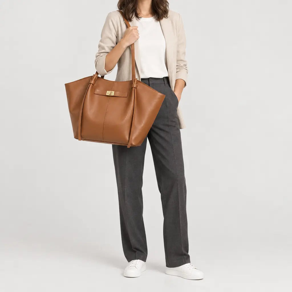 Sac à main femme en forme d’aile - marron clair