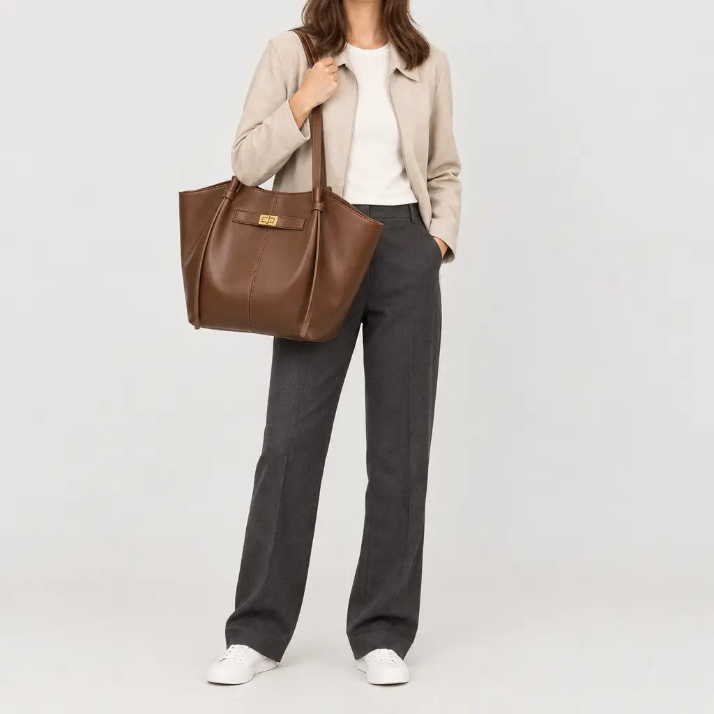 Sac à main femme en forme d’aile - marron
