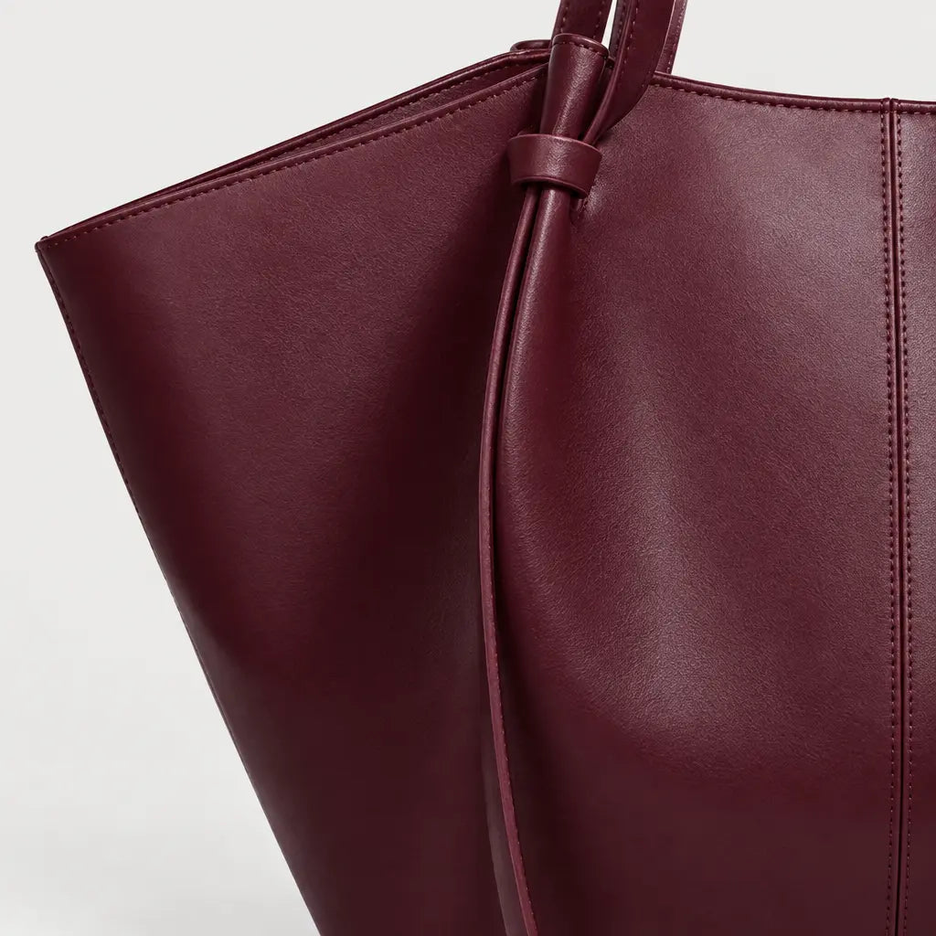 Sac à main femme en forme d’aile - bordeaux