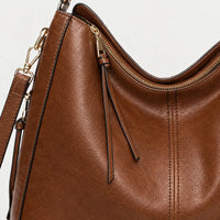 Sac à main femme à poche latérale - marron