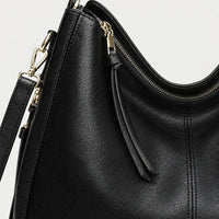 Sac à main femme à poche latérale - noir